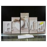 5 Panel Decorator Canvas, Home