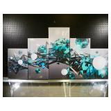 5-Panel Modern Art Abstract Decorator Print