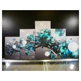 5-Panel Modern Art Abstract Decorator Print
