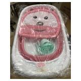 MomSmart Collapsible Bath Tub & Bear Net, Pink