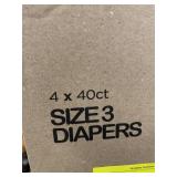 160 Mama Bear Size 3 Diaper, 160 ct