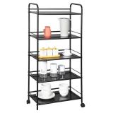 Metal Storage Rack Cart, Assembly Required