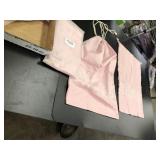 12 Pink Draw String Bags