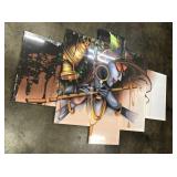 Lord Krishna 5-Panel Art