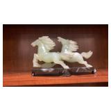 Chinese Carved Mineral Horses