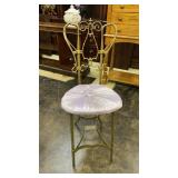 Art Nuevo Metal Boudoir Chair