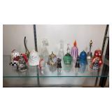 Flat of Art Glass & Bells