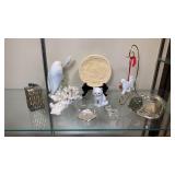 Flat of Decorative Item, Cats, Porcelain Table Top