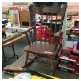 Child Sized Wooden Rocker