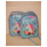 Pair of Blue Unicorn Backpacks