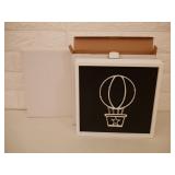 2 Balloon LED Wood Panel Wall Art