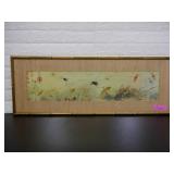 Framed Lithograph of a Chinese Silk Painting