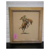 Charley Paris Framed Lithograph "Warming Up"