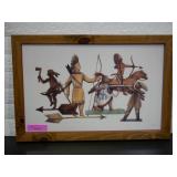 Signed Print of Indigenous People