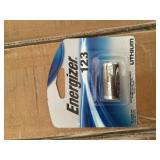 Flat of Energizer 123 Lithium Batteries