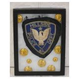 Lot of Military Buttons and Patch in Case