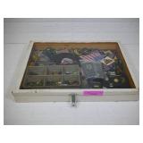 Display Case with Military Patches