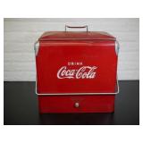 Vintage Coca-Cola 1950s Metal Cooler Ice Chest