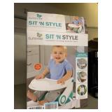 Compact folding booster seat