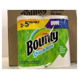 12 rolls family size Bounty paper towel