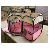 petmaker pink pet carrier/cage collapsible