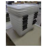 6 pack weatherweight 30 qt storage totes