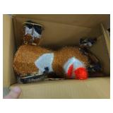 outdoor Christmas decoration Rudolph red nosed