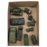 10 pieces of army vehicles