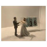 Bride and groom dancing