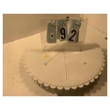 2 14" cake separator plates