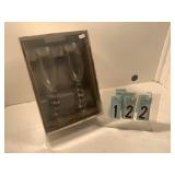 Heart champagne flutes