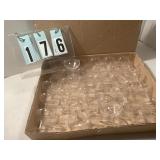 Box of tiny champagne glasses