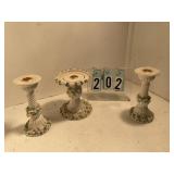 Floral unity candle set