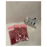 3 bags of heart bags 12 each