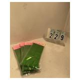 60 green treat bags