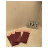 40 burgundy treat bags