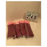 50 burgundy treat bags