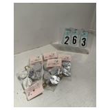 60 silver foil leaves