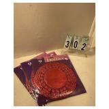 3 pkgs of 9 red doilies