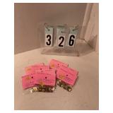 8 pkgs of 12 gold horseshoe charms