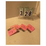 5 pkgs of 12 silver horseshoe charms