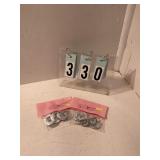 2 pkgs of silver horseshoes