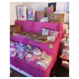 3 tier merchandiser, 4 ft deep, 5 ft wide and 51"