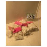 Assorted cake pieces