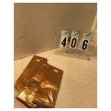 4 pkgs of 20 gold treat bags