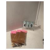 6 pkgs of 10 gold treat bags