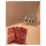 3 pkgs of 25 heart treat bags