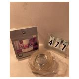 Unity candle fresh flower holder