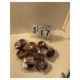 12 pkgs of brown small cupcake wrappers