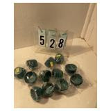 12 pkgs small green cupcake wrappers